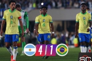 惨败！巴媒痛批巴西1-4阿根廷：重演1-7的耻辱！