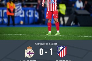 国王杯马竞1-0客胜拉科晋级，格列兹曼任意球制胜